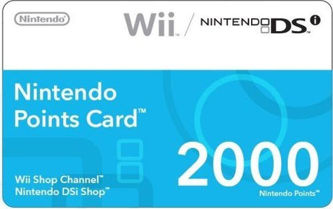 Nintendo Wii 2000 points